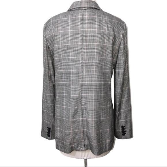 ATM Glen Plaid Single Button Structured Blazer 10 NWOT - Picture 8 of 12